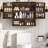 Farmhouse Bathroom Storage Cabinet, Double Wooden Bathroom Wall Cabinet With Roman Column Decor, Medicine Cabinets With Barn Doors, Wall Mounted Storage Cabinets For Kitchen-2035068201