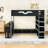 Full Size Loft Bed with Integrated Desk and RGB Lighting,Ladder-1279556971