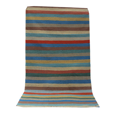 Camdon Striped Hand Woven 110cm X 190cm Area Rug