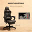 Fauteuil inclinable pivotant en similicuir avec repose-pieds