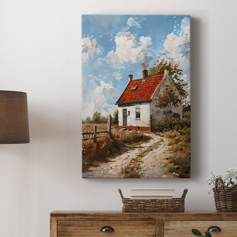 Paysages série CIV - Toile tendue avec châssis de qualité supérieure - Prêt à être accroché, H 18 po x l 12 po