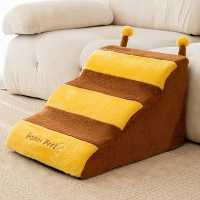 Pet Steps for Small Dogs, Non-Slip Balanced Pet Ramp Indoor - with High-Density 25D Foam and Washable Cover