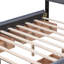 Lit plateforme tapissier avec tête de lit classique et 4 tiroirs, aucun sommier nécessaire, tissu en lin-1593265910