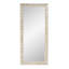 Flora Scalloped  Rattan Floor Mirror-1769155305