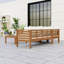 Ensemble de canapé d'extérieur avec table basse et coussins, ensemble de conversation modulaire-131240666