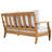 Clairmont Teakwood Patio Loveseat-1187069199