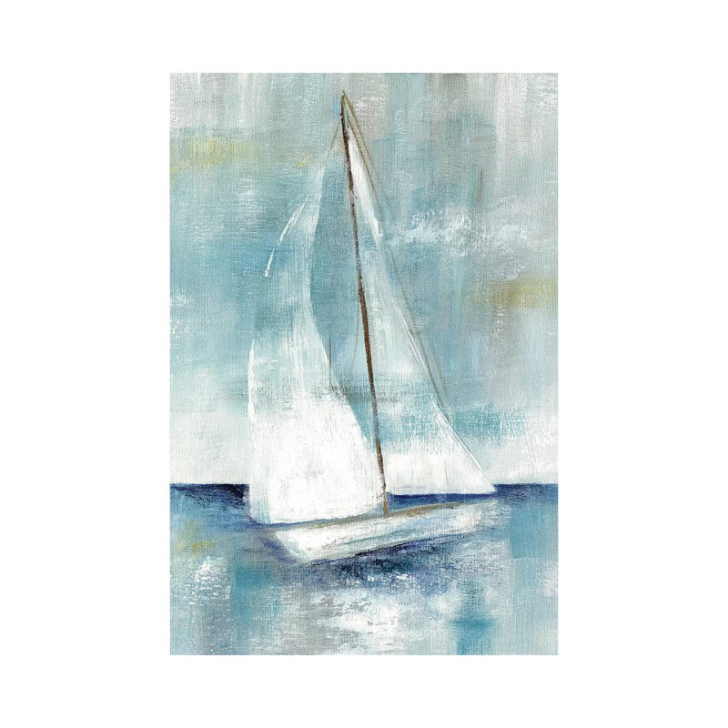 «Come Sailing II» par Nan - reproduction d'art sur toile tendue, H 40 po x l 26 po x P 1,5 po