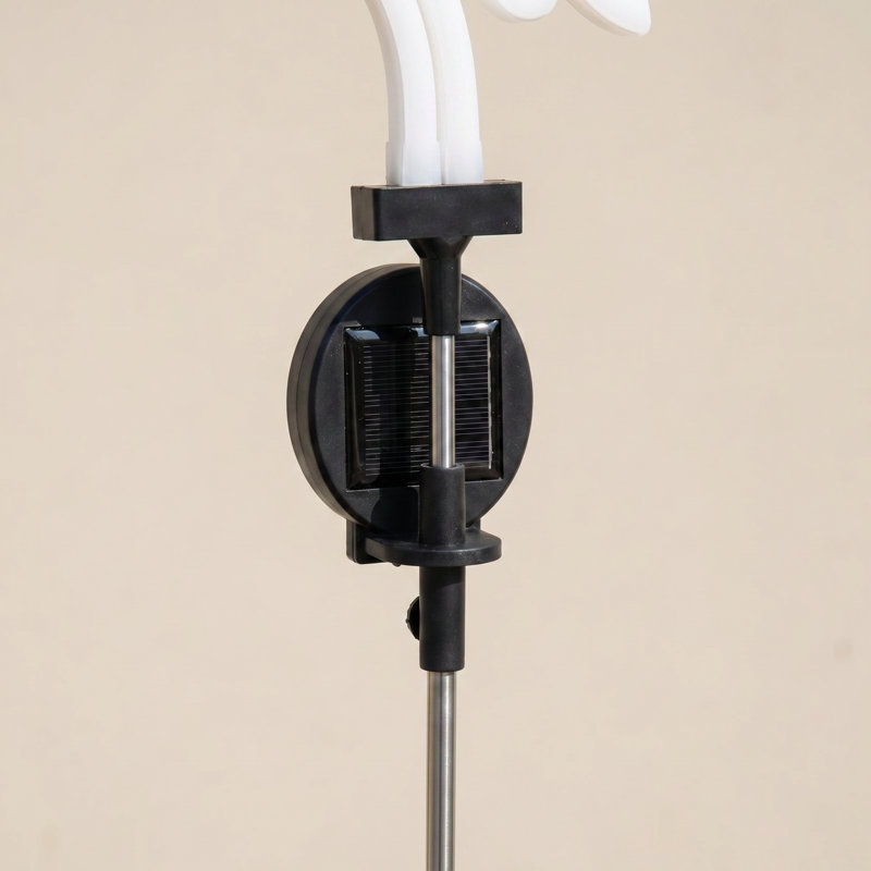 Lampe solaire de jardin solaire Flamant