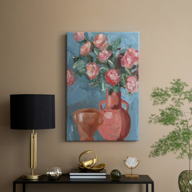 Rosa Blooms I - galerie sur mesure, H 48 po x l 32 po
