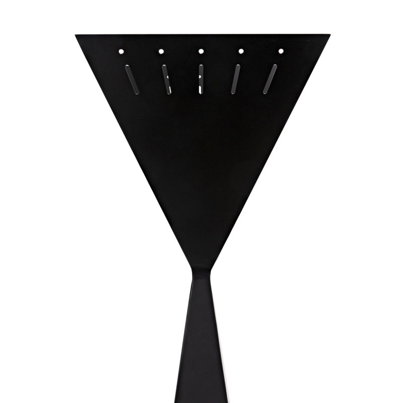 Brixton 66'' Matte Black Adjustable Torchiere Floor Lamp