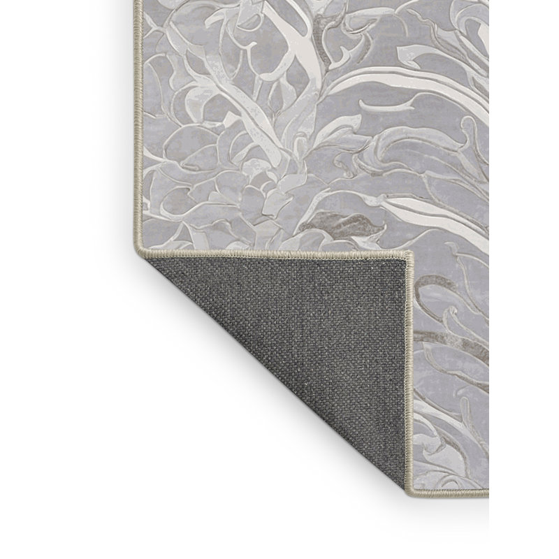 Tapis blanc soyeux et moelleux, Rectangle 8 pi x 12 pi
