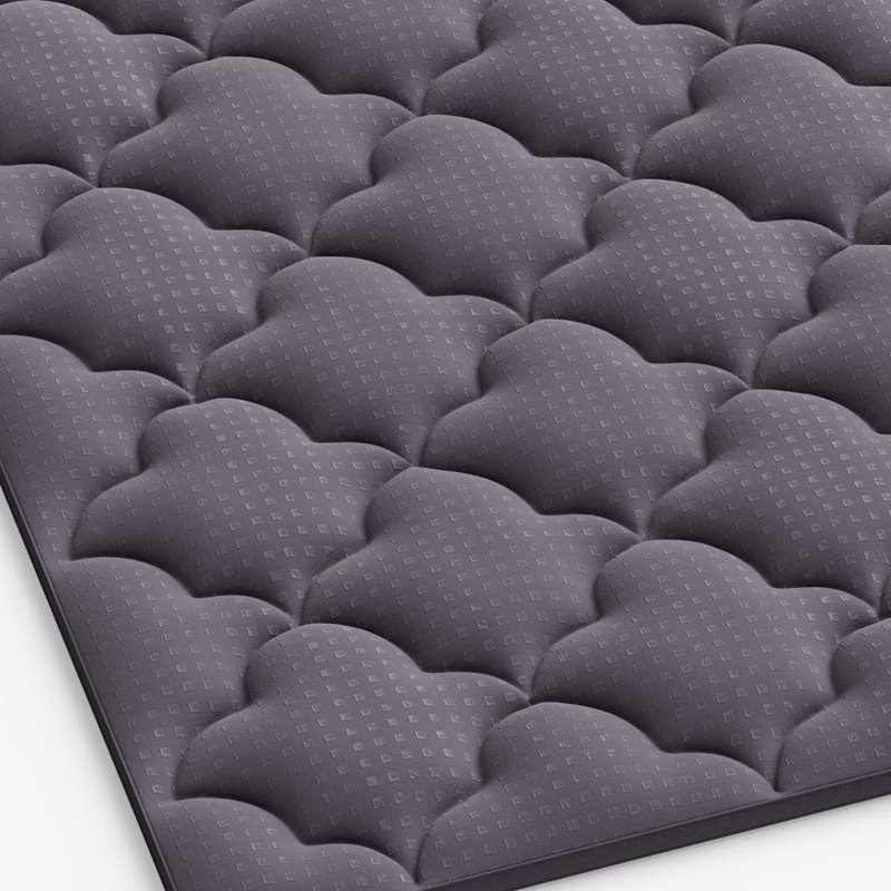 Surmatelas en coton 2 po gris foncé