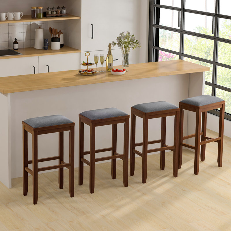 Tabouret de bar et de comptoir Bruceville, Noyer, Tabouret de bar (siège d'une hauteur de 31 po)
