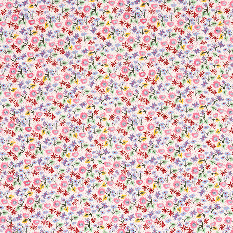 Schumacher x Happy Menocal Calico Fabric, Sprezzatura