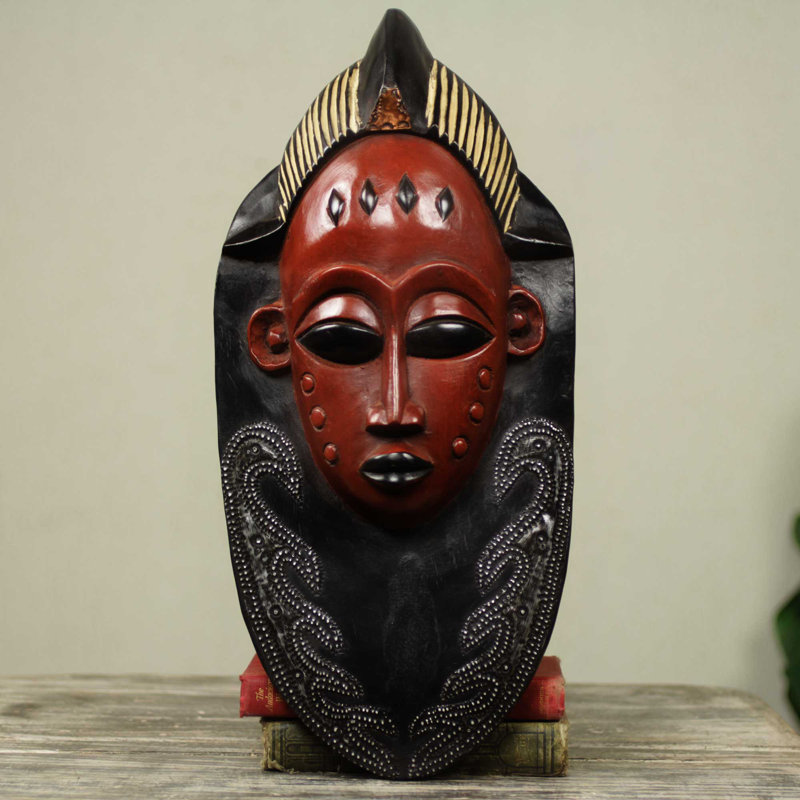 Décoration murale masque en bois artisanal Supremacy