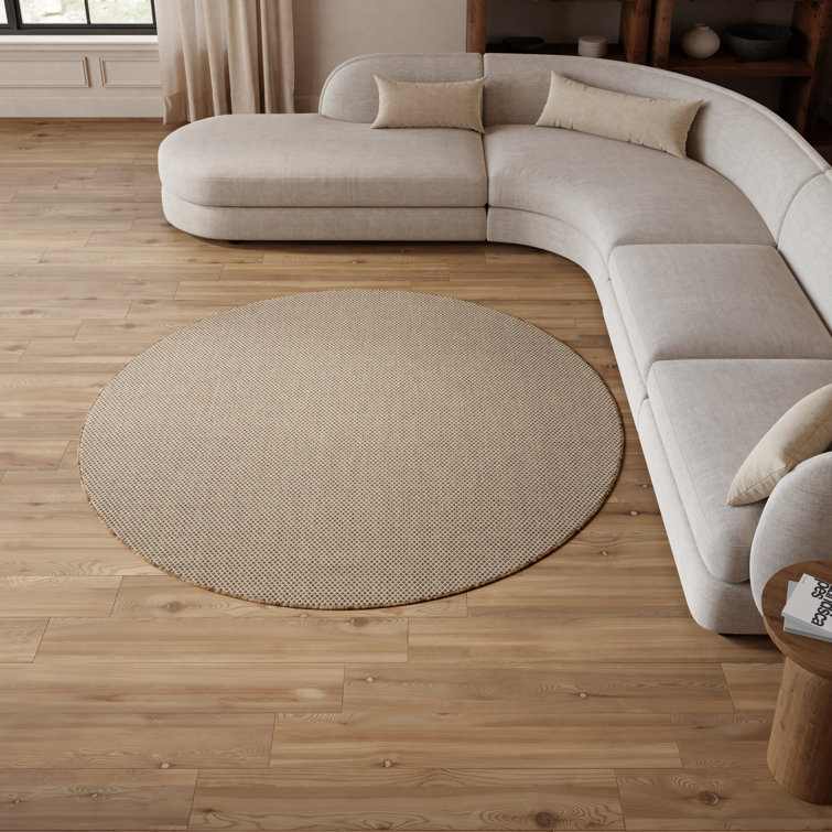 Cafiero Jute Ivory Modern Indoor/Outdoor Rug