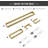 Bathroom Hardware Set 4-Piece Towel Bar Set Square Bathroom Accessories Kit Stainless Steel Wall Mounted-107101463