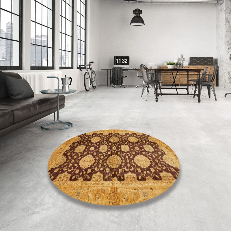 Tapis abstrait moderne 695, Rond 3 pi