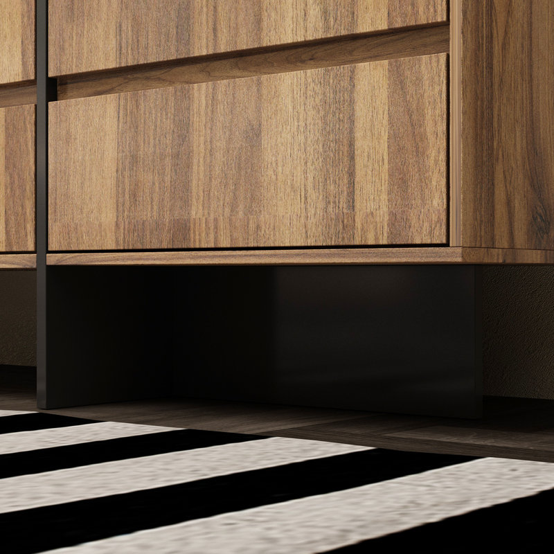 Armoire 12 tiroirs avec finition grain de bois