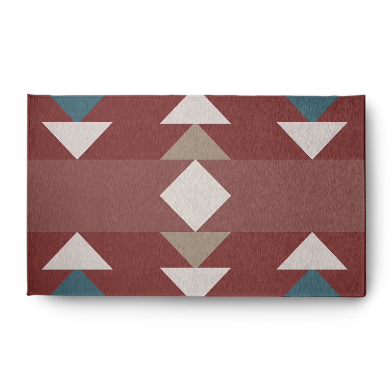 Chenille Geometric Indoor Rug, Rectangle 4' x 6'