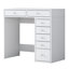 Table à maquillage moderne, blanche, 35,4 x 32,1 x 17,5 pouces | 100% aggloméré de qualité E1, épaisseur de 0,7 po | Design élégant pour la beauté et la coiffeuse, parfait pour les espaces contemporains