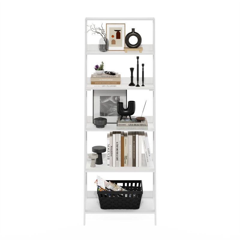 Myonna 60cm W Manufactured Wood Shelving Unit, White, 66.2" H x 23.6" W x 14.8" D