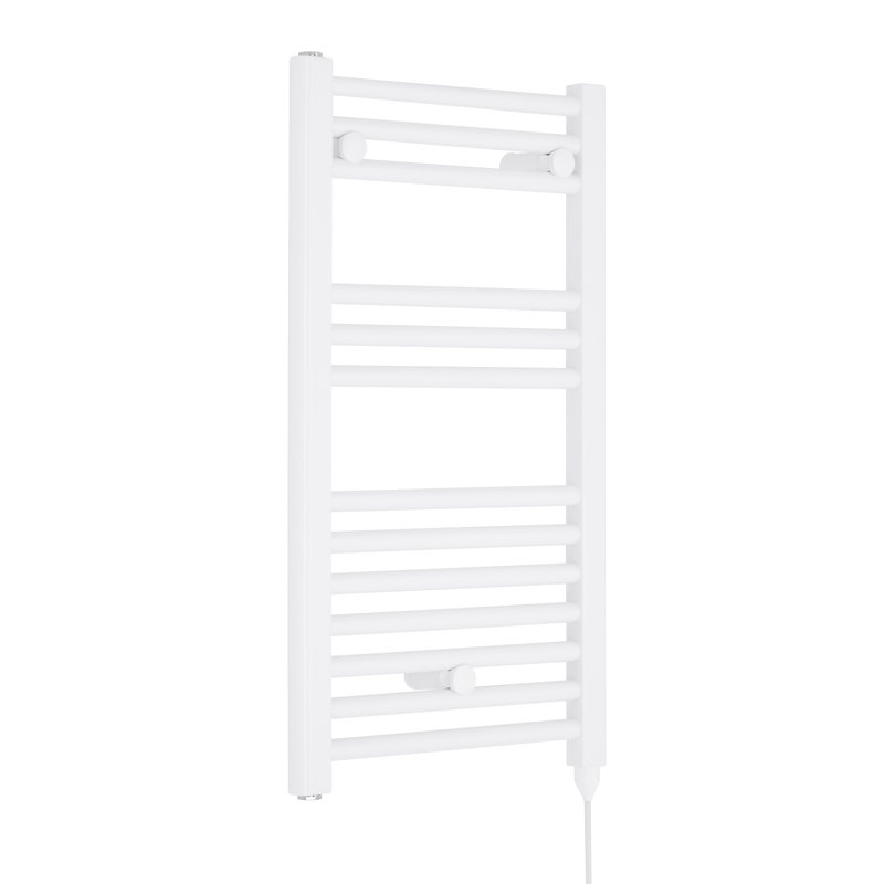 Spa Collection Straight Towel Rail Heated Towel Rails, 72cm H x 40cm W x 3cm D, White