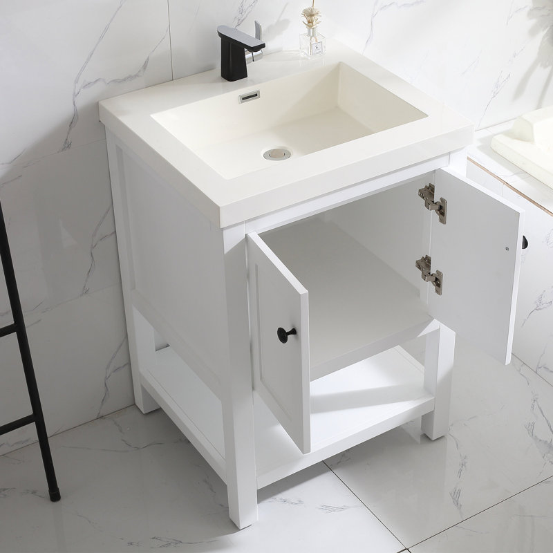 Ensemble de meuble-lavabo simple 25 po Mclachlan, Blanc