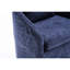 Fauteuil de salle à manger en chenille d'une capacité de poids de 250 lb, avec roulettes, support de dossier bleu moderne pivotant à 360 °-1653956065