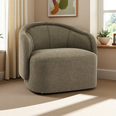 Fauteuil d'appoint incurvé