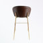 Ensemble de 2 tabourets de bar à structure métallique avec coussin moelleux