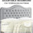 Upholstered Polyester Tufted Button Adjustable Height Headboard with Footboard-746808043-746808040