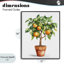 Giclée encadrée d'arbre d'orange en pot, design par Shelly Craig-1783735583-1783735582