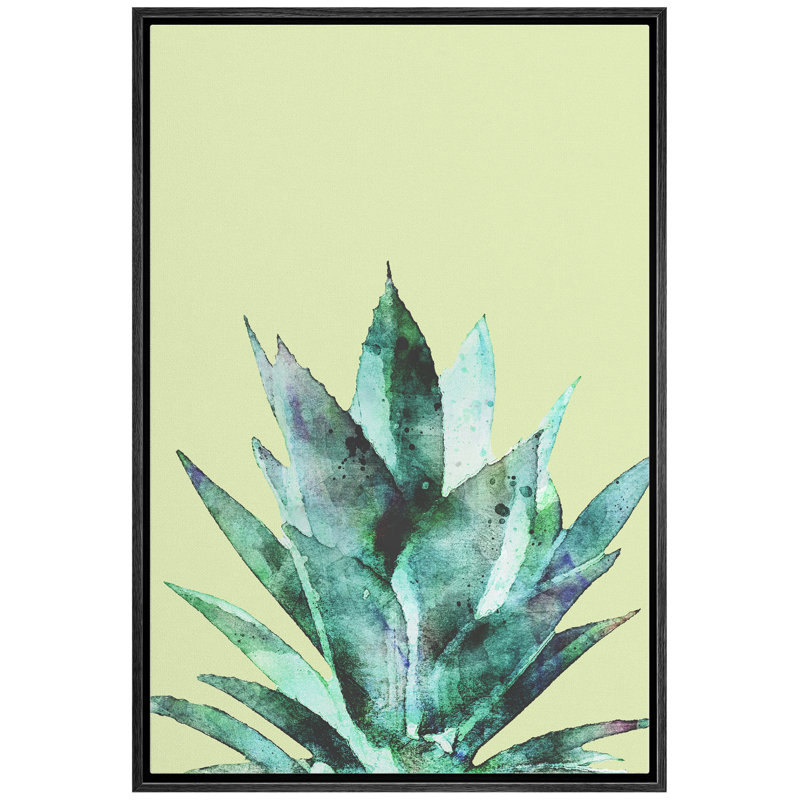 Peinture sur toile, cadre flottant, Noir, H 16 po x l 24 po x P 1,5 po