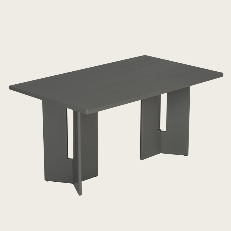 60" Rectangular Kitchen & Dining Room Table, Gray