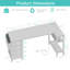 Bureau d'ordinateur en L avec tiroirs et tablettes de rangement Cheshire Outlets-1421181444-1417777654