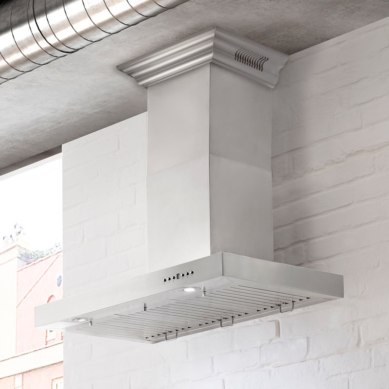 30" 400 CFM Ducted Wall Mount Range Hood, Stainless Steel, 30"