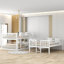 Ensemble de lit superposé en métal avec lit gigogne, style contemporain, structure en fer-2143208833