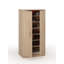 Multifunction Wardrobe With Two Doors With Six Shelves, White Color, Measurements 55 X 108 X 36 Cm-566602021