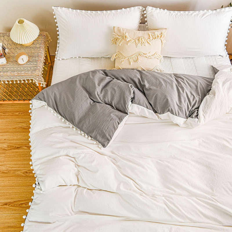 Ensemble de housse de couette W-PSQQBH, Housse de couette grand et 2 taies d'oreiller stan