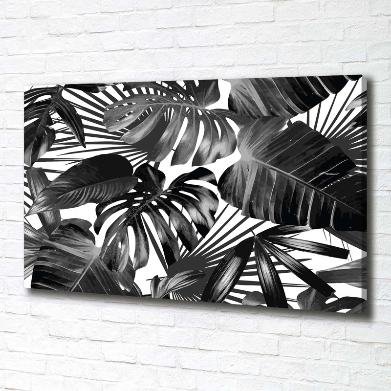 Tropical Leaves - Wrapped Canvas Print