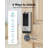 Video Smart Lock with Camera&Doorbell,6-in-1 Keyless Entry Door Lock-109024673