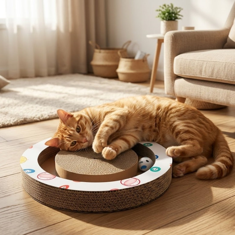Jouet à griffer pour chats d'intérieur, White