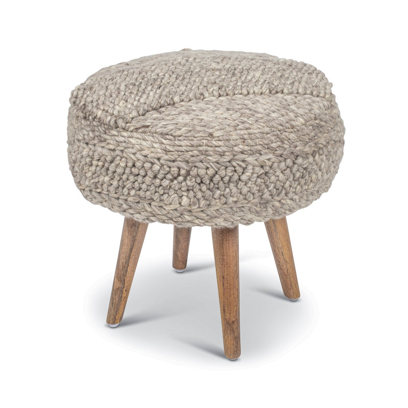 Textured Oversized Handwoven Stool