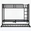Lit en métal avec lit gigogne simple-702169559