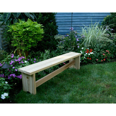 Solid Wood Cedar Outdoor Bench