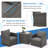 7 - Person Outdoor Seating Group with Cushions and Cover-346749858