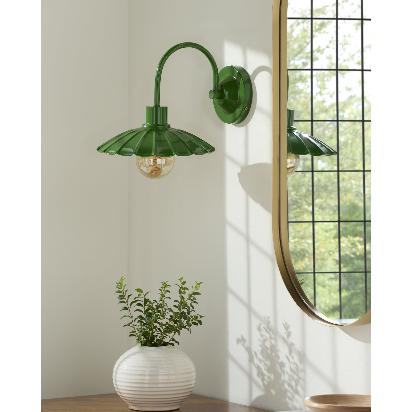 Nigel Pavona Wall Sconce, Green