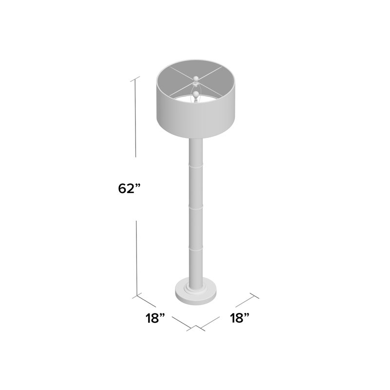 Lampe sur pied 62 po Zelie