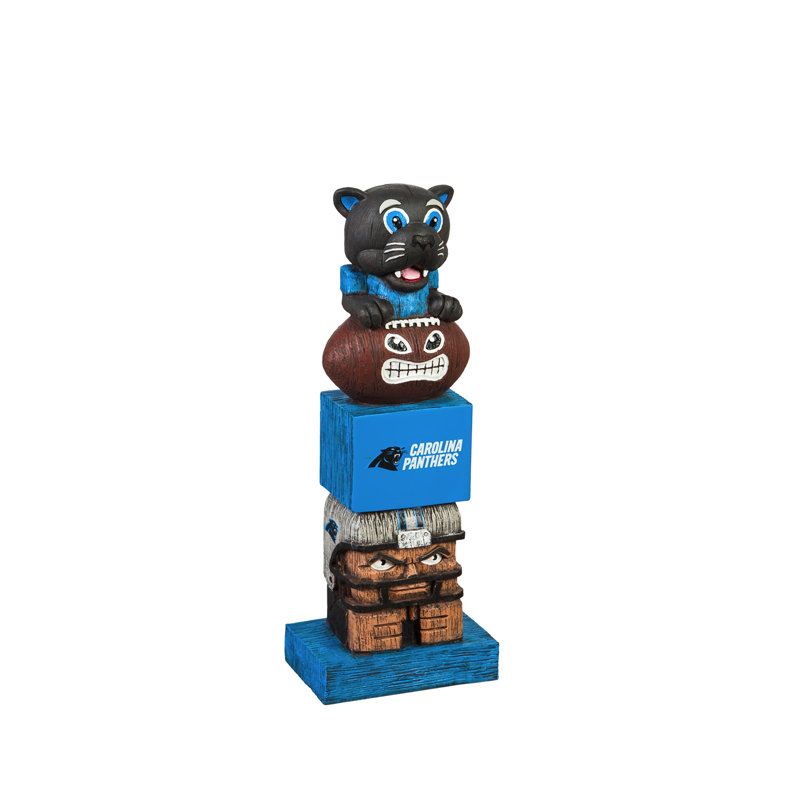 NFL Garden Statue, 12" H x 4.41" W x 3.15" D, Carolina Panthers